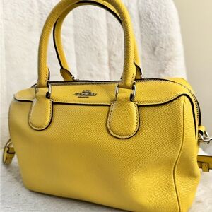 Coach Vibrant Yellow Satchel